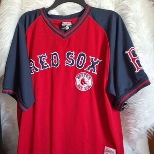 Majestic Red and Navy Red Sox Jersey